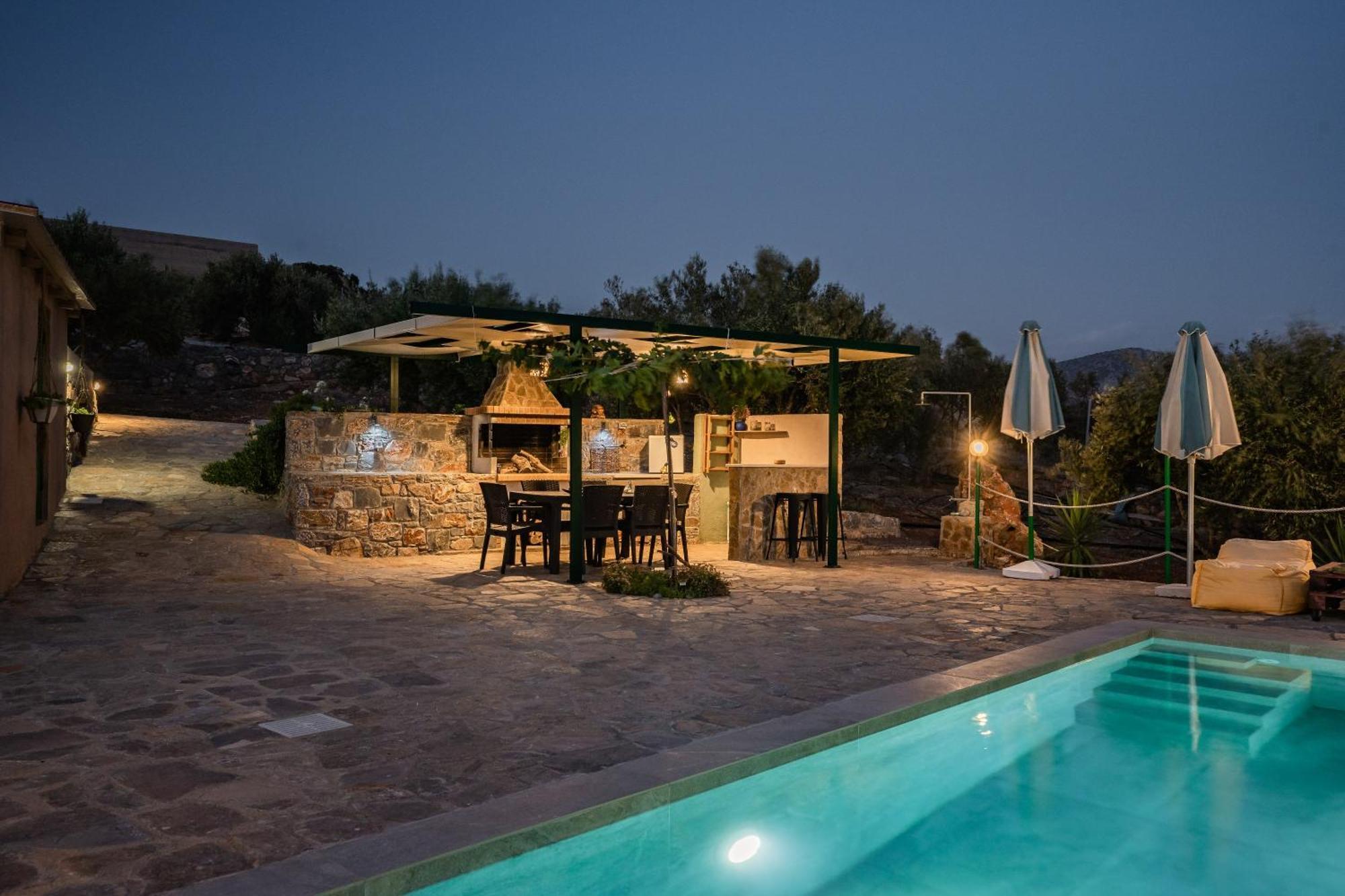 Villa Aktis With Freshwater Pool And Sea View Sissi Eksteriør billede